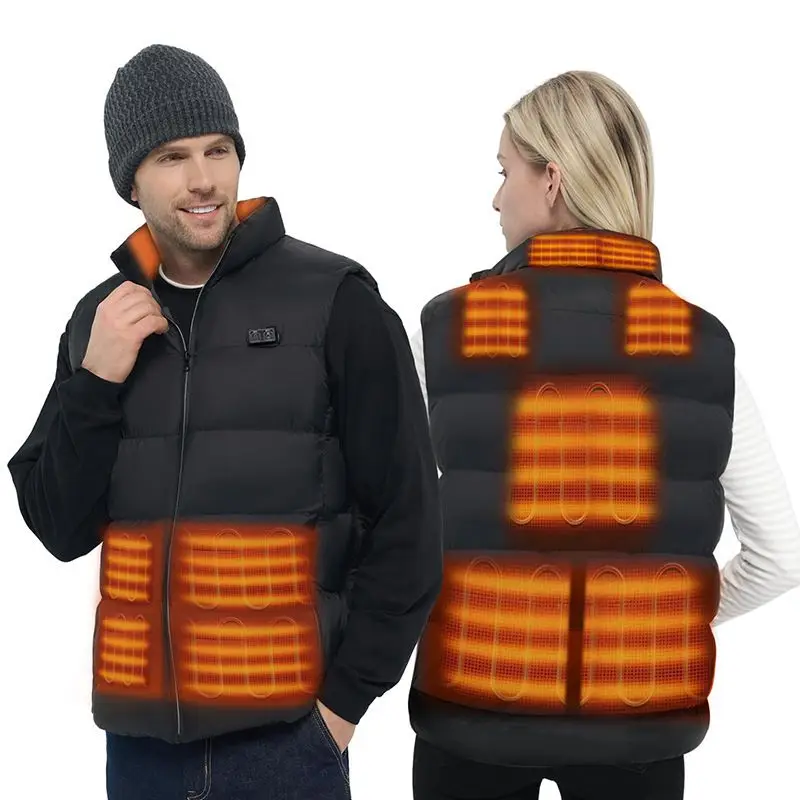 Zones Electric Heated Jackets Men Women Sportswear Heated Coat Heat Coat USB Heating Jacket For Camping 9 Heated Vest