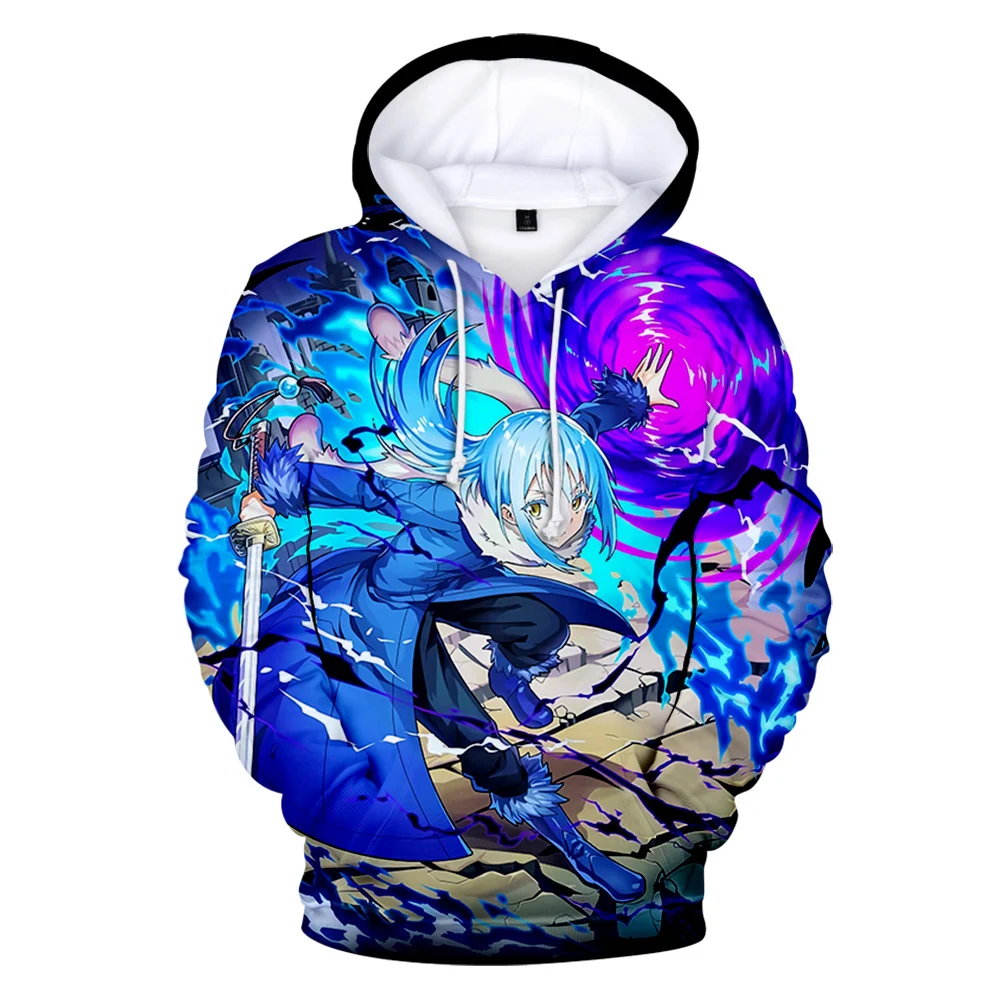 

Anime Rimuru Tempest That Time I Got Reincarnated As A Slime 3D Printed Hoodies Man and Woman Sweatshirt Clothes