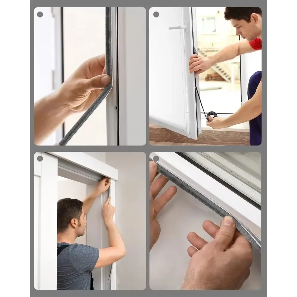 Door and Window Seal 32.8 Feet, Self-adhesive, Strong Adhesion, Sound Insulation, Wind, Dust