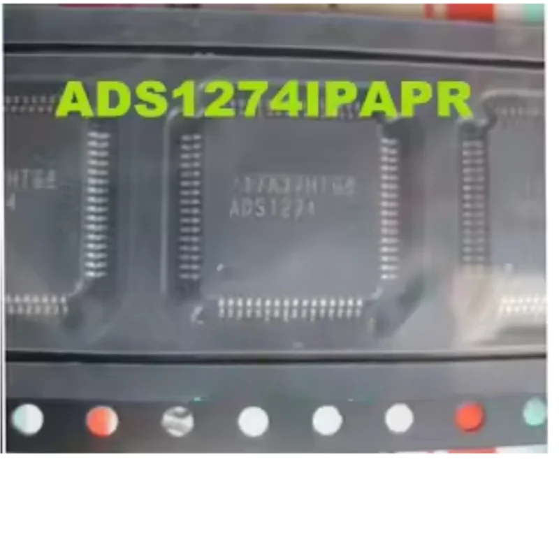1PCS New Original ADS1274IPAPR HTQFP-64 24Bit 4-Channel Simultaneous Sampling Delta-Sigma ADC 144kSPS High Precision