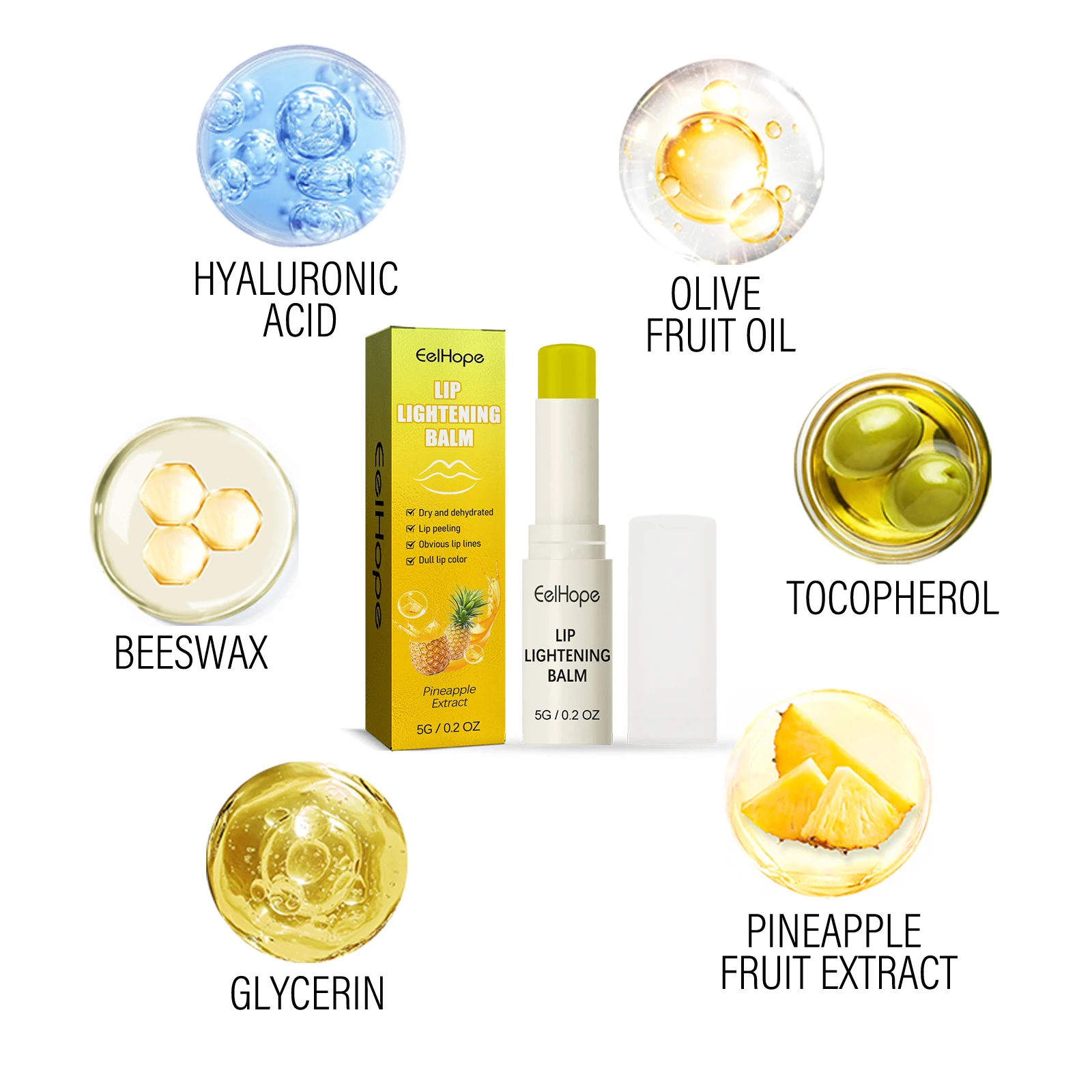 Pineapple Moisturizing Lip Balm Deep Maintenance Saving Cracking Prevent Dry Lip Cracks Exfoliating Skin Lip Glosses Makeup