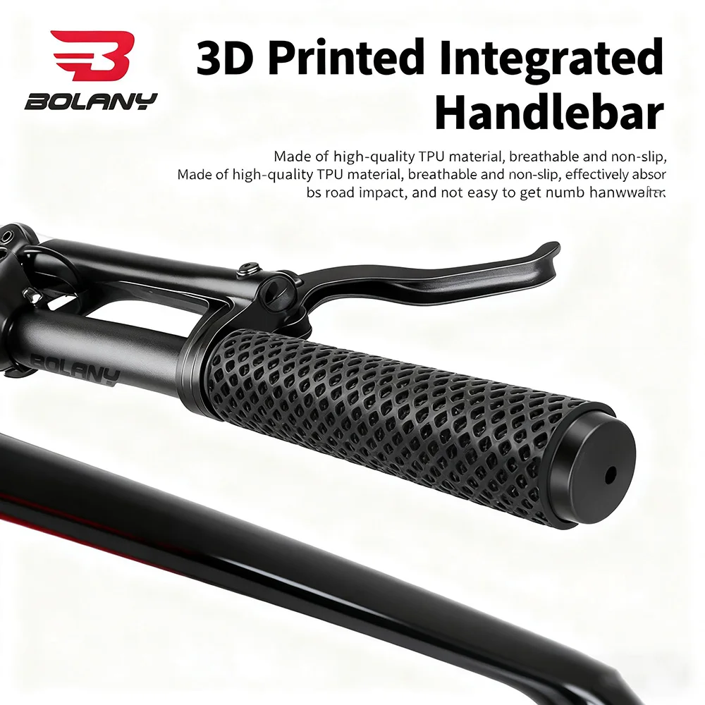 

Велосипедные ручки BOLANY с 3D-принтом — удобные, противоскользящие, амортизирующие и дышащие для универсальных горных/дорожных велосипедов