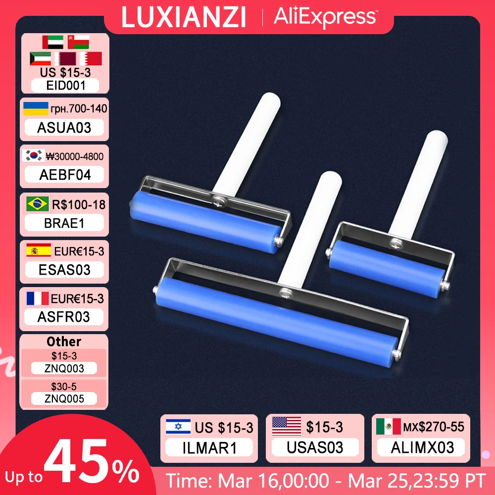 

LUXIANZI Anti-static Silicone Roller Tool For Phone Tablet Laptop Screen Film Pasting LCD OCA Polarizing Tool 6/7/10/15/20 cm