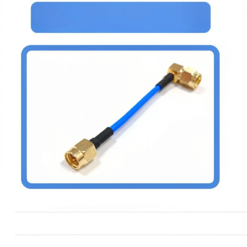 For For Zhilixin SMA Male To SMA Male RG405 RF Cable Blue Low Loss Semi Rigid Coaxial Transmission Line High Frequency