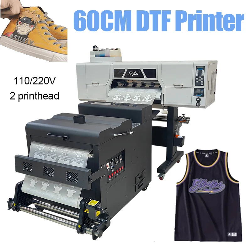 All in one Fayon 60cm Dtf Printer Printing Machine Fast Shipping Dual XP600 Long Service Life