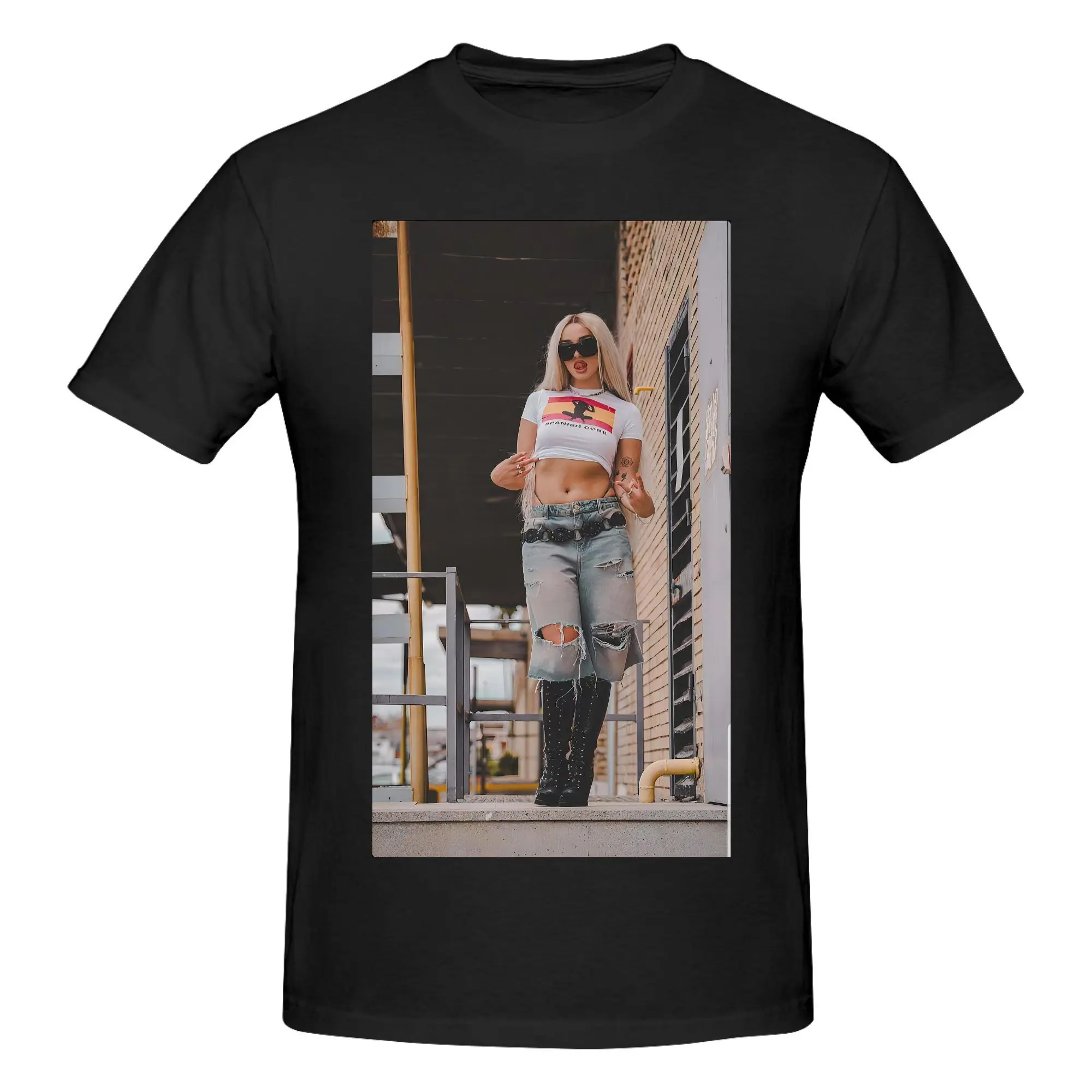 Lola Indigo Tee Shirt for Men Women Graphic Printing T Shirts Singer Dancer Cotton Clothes