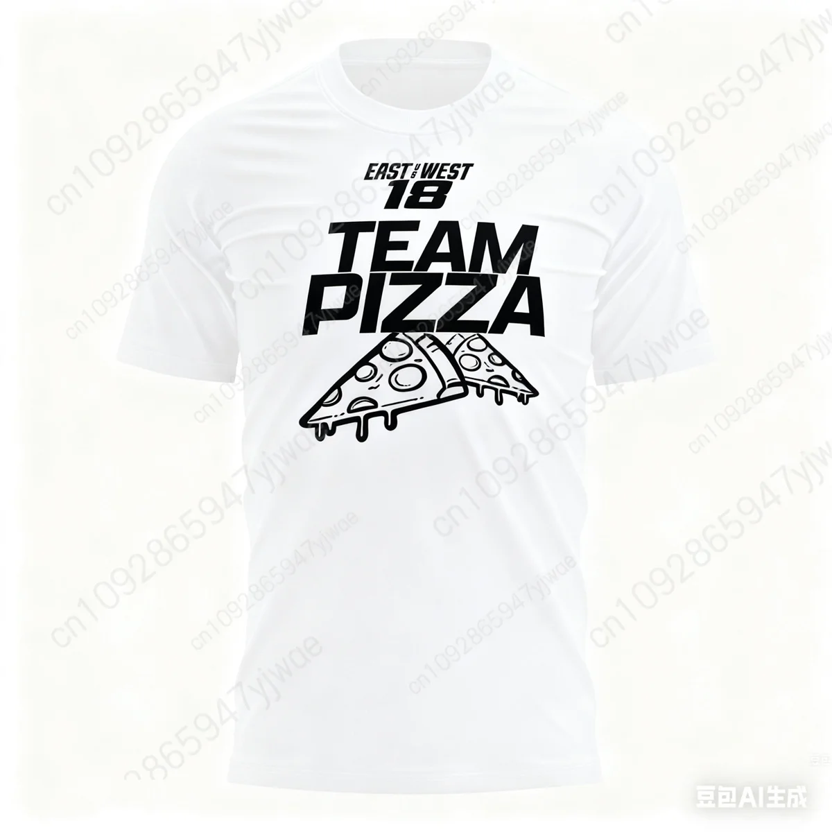 East VS West Armtwisting 18 Team Pizza T-Shirt Hochwertiges, kurzärmliges, sommerliches, atmungsaktives Sport-T-Shirt für Erwachsene und Kinder