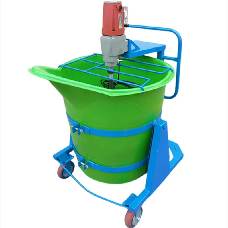 gypsum self-leveling mixer small cement foaming vertical tipping bucket mixing bucket bathroom backfill treasure mixer