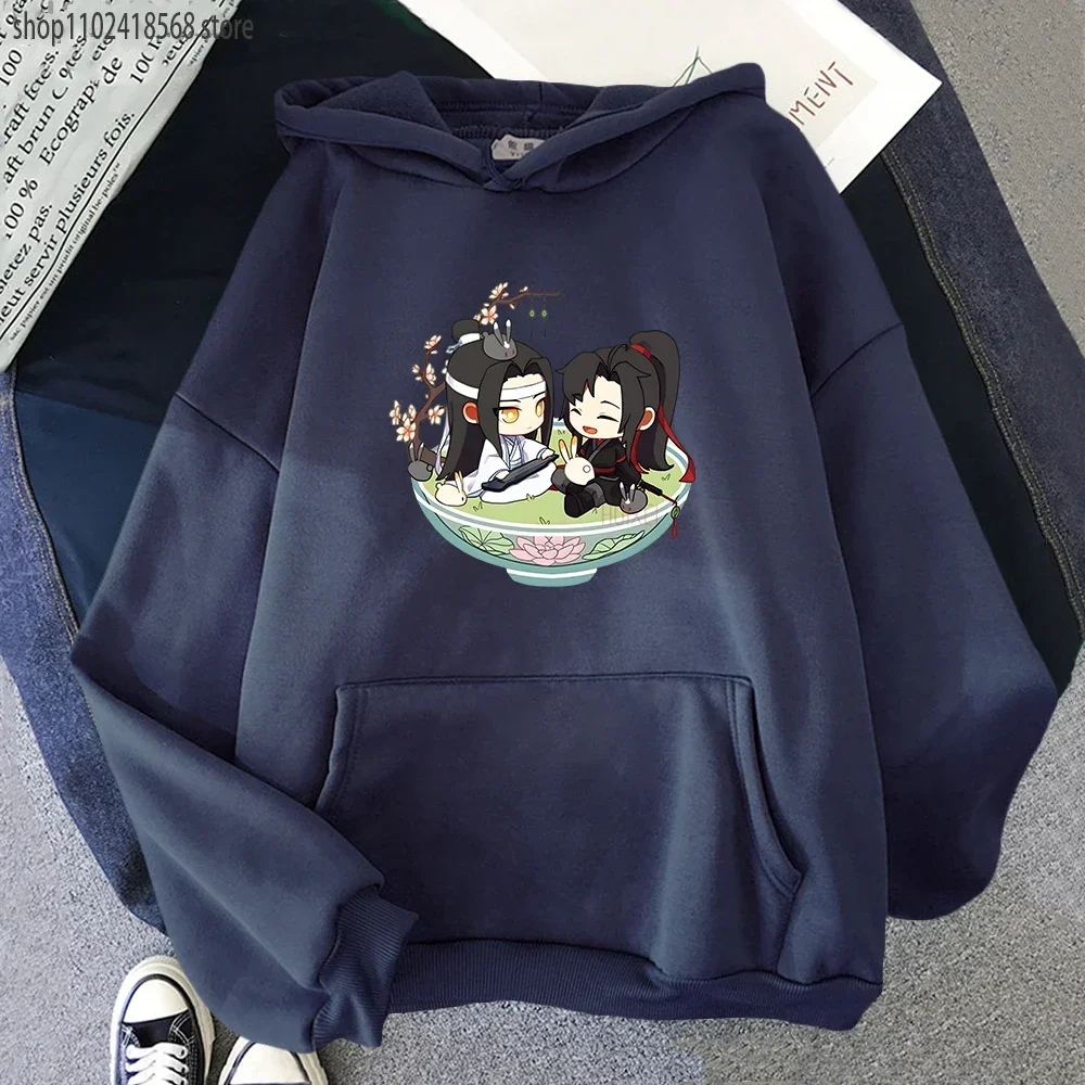 Mo Dao Zu Shi Hoodie Anime Catoon Sweatshirt Lan Wang Ji Wei Wu Xian Streetwears Women Hoody Kawaii Casual Loose Female Clothes