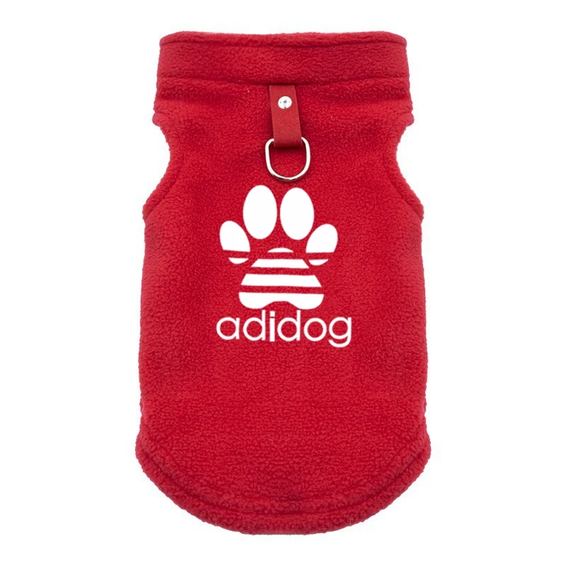 Dog Clothes Warm Brand Dog Vest with Leash Ring Dog Sweatshirt Winter Pet Outfits Dog Pullover for Puppy Small Dogs Cats