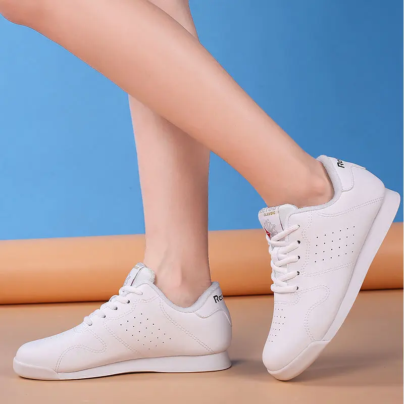 Aerobic Shoes Children Jazz Dancing Sneakers Women Gym Competitive Fitness Sports Shoes Girls Kids Square Modern Shoe Size 28-45