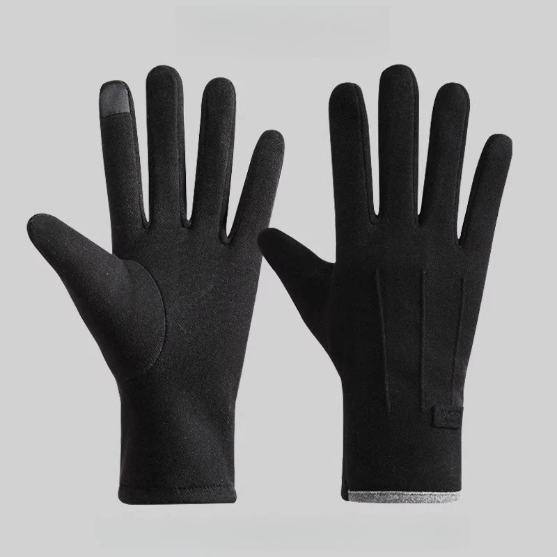 

Windproof Winter Gloves Fleece Lined Keep Warm Biker Gloves Touch Screen Waterproof Guantes Trabajo Hombres Outdoors Cycling