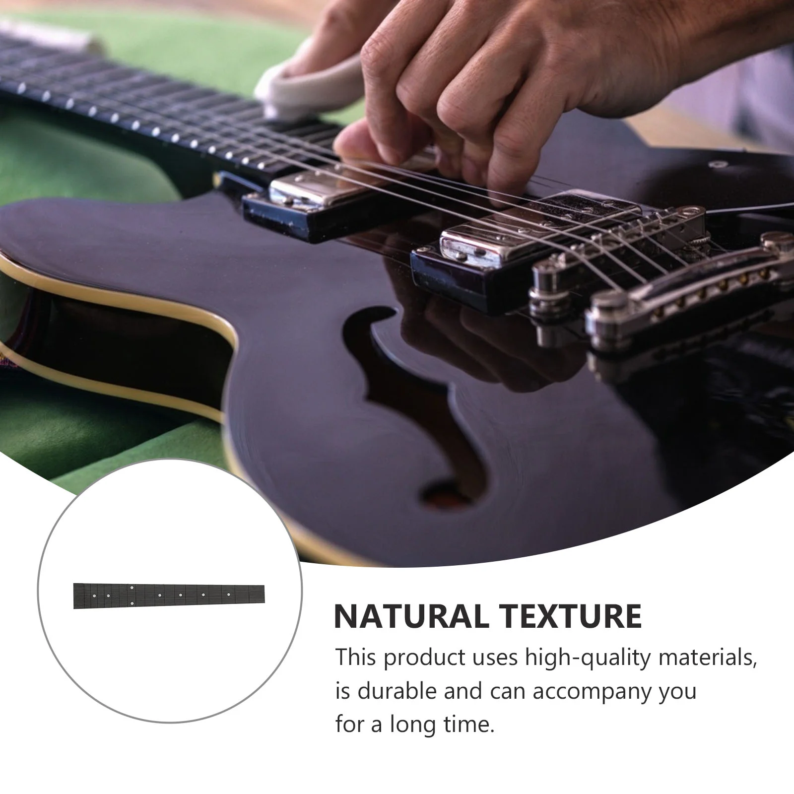 Guitar Fretboard Smooth Surface Fingerboard Plate Pretty for Personal Use Portable Accessory DIY Professional