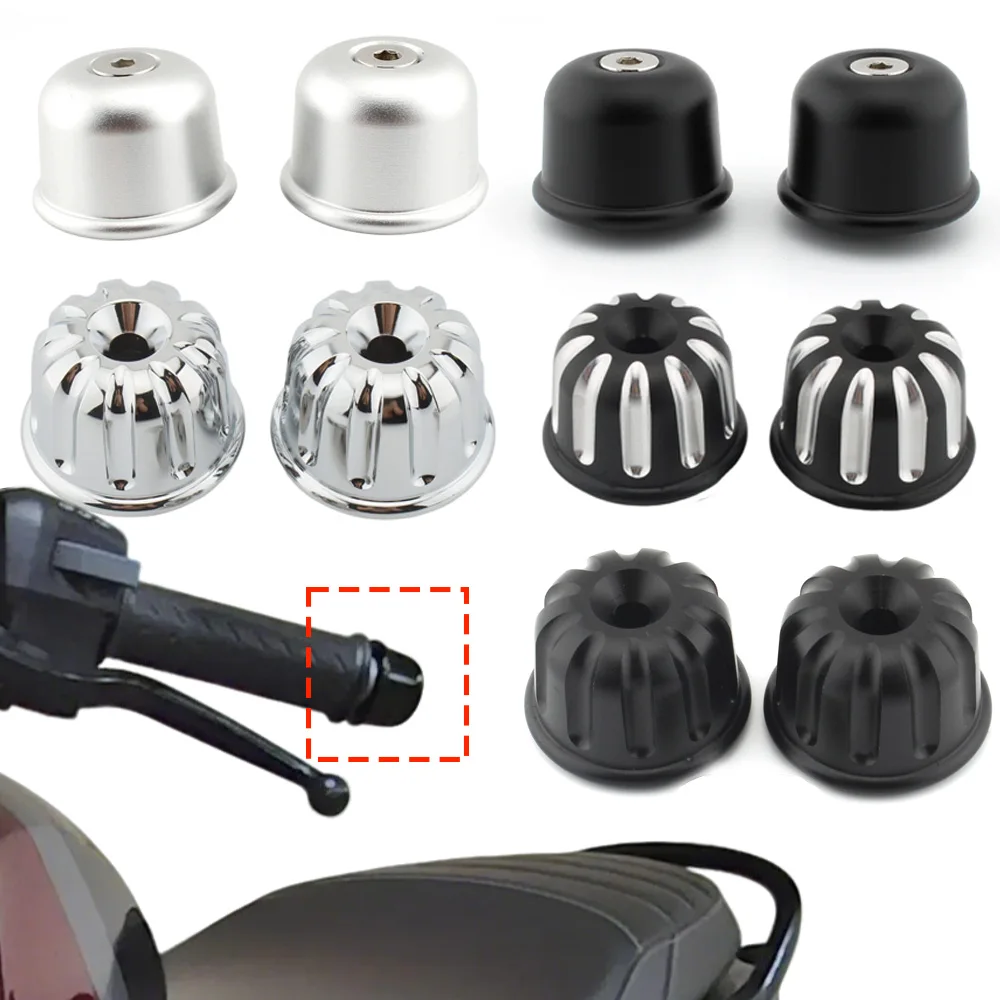 For Triumph Street Twin Cup Speed Bonneville T100 T120 Scrambler 1200XC Motorcycle Handlebar Grips Handle Bar Cap End Plug