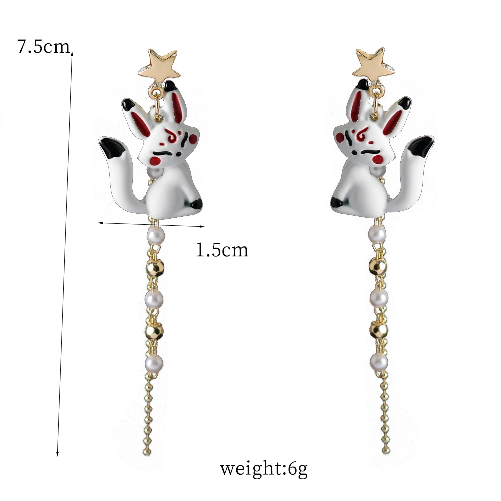 Anime Tian Guan Ci Fu Earring Heaven Official’s Blessing Hua Cheng Xie Lian Cosplay Women Ear Clip Studs Pendant Jewelry Gifts