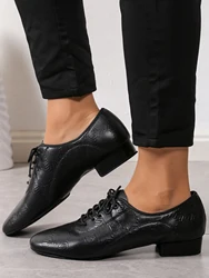 Men Dance Shoes Latin Ballroom dance shoes Modern Indoor Shoes Men Tango Dance Sneaker For Boy heeled