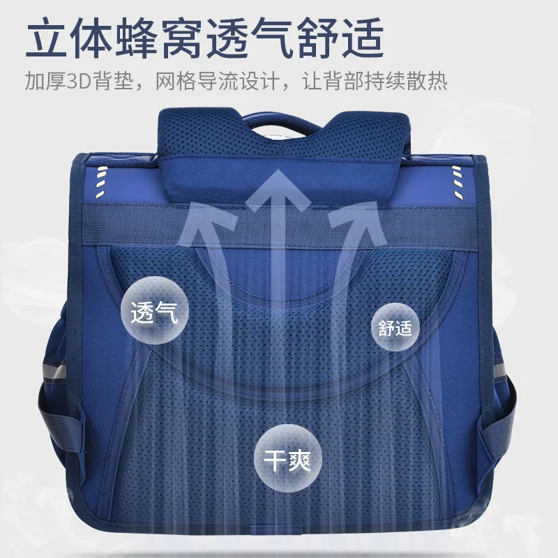 Tas Ransel Kartun Kembali ke Sekolah untuk Anak Laki-laki Kelas 3-5, Tas Sekolah untuk Siswa SD, Tas Ransel Anak yang Lembut dan Tahan Lama dengan Desain 3D yang Lucu