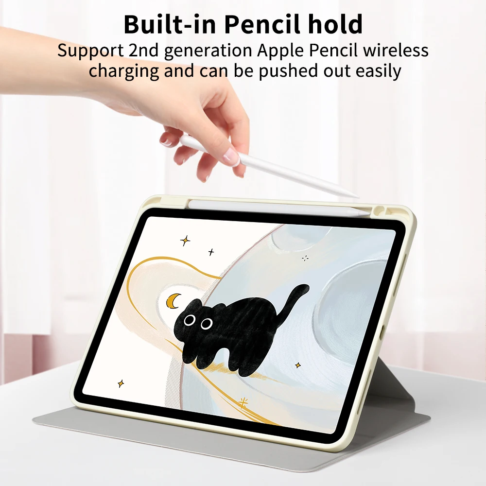 For iPad 11 A16 Pro 11 12.9 13 M5 M2 M4 M3 Case 10.2 10.5 5th 6th 7/8/9 10th Gen Mini 6 7 Case Air 3 4 5 6 Cover New Tablet Case