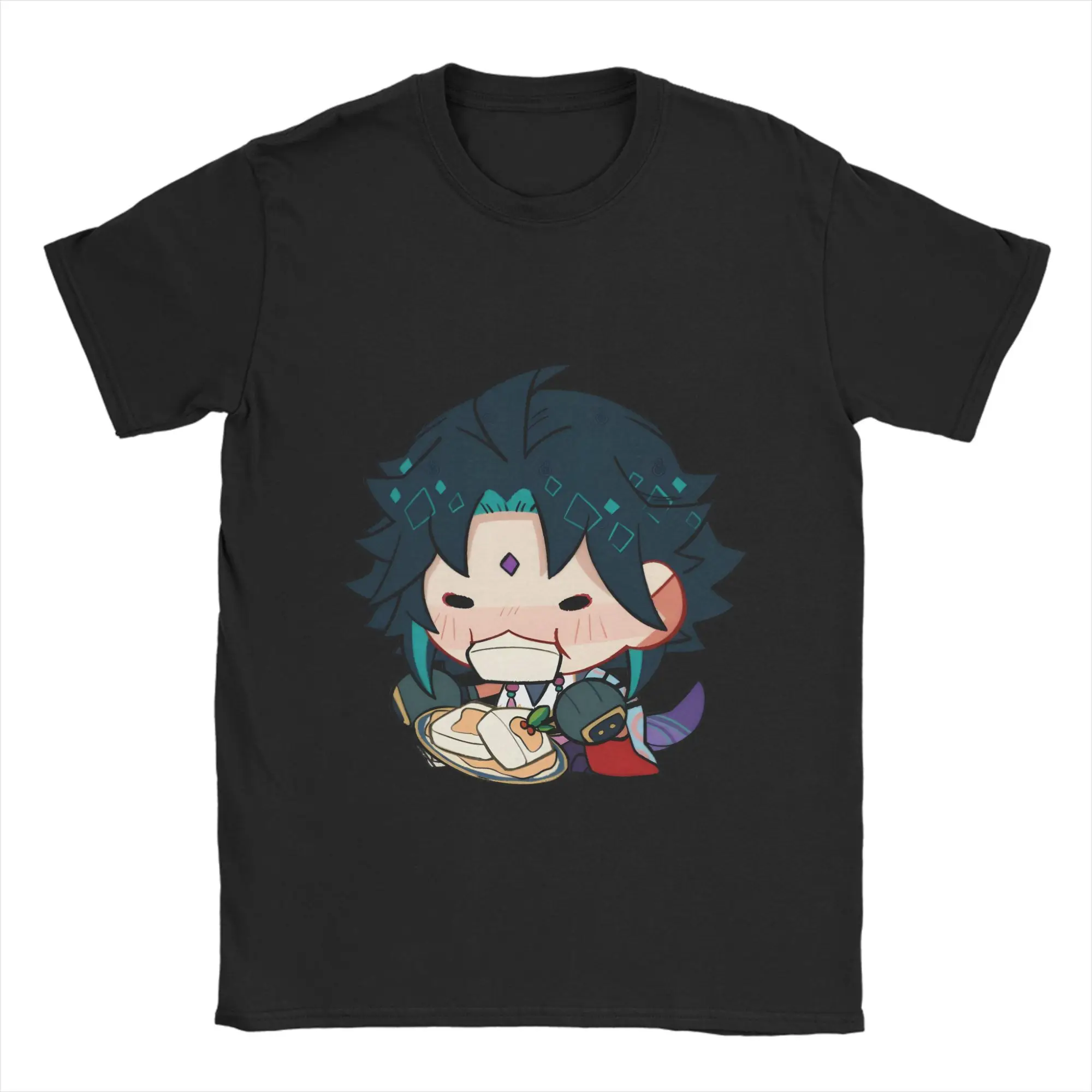 Genshin Impacts T-Shirt Summer  Hippie T-Shirts Men Cotton O Neck 4XL 5XL 6XL Clothing Short Sleeve Y2K Fun Tshirt