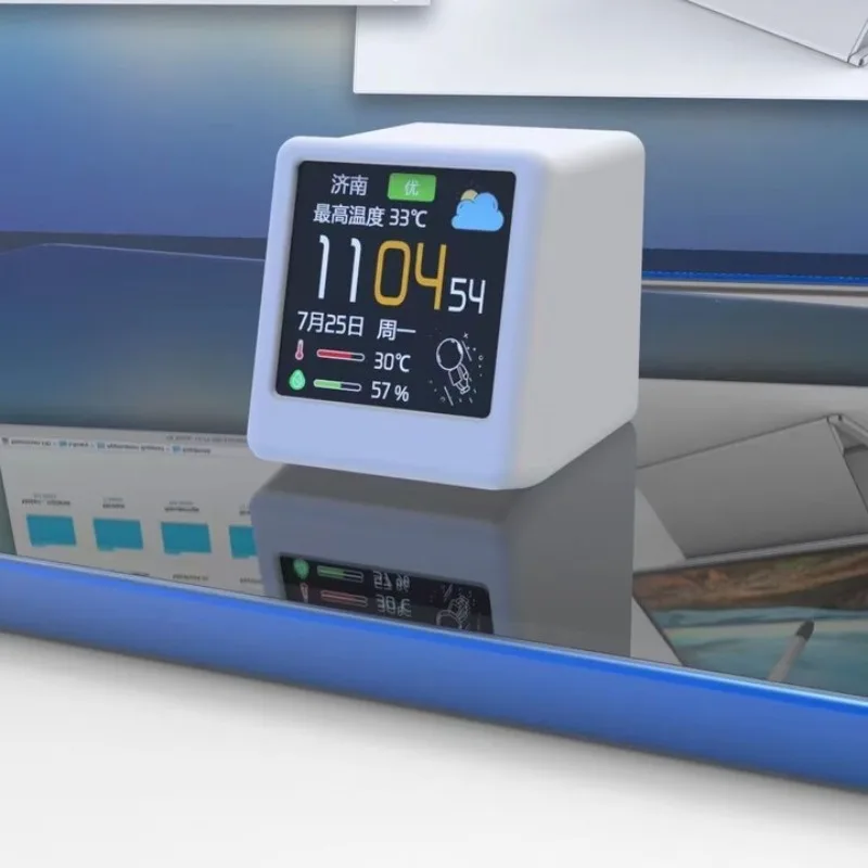 Weather Technology Sense Ornament - Indoor Outdoor Temperature And Humidity Display Home Decorative Gadget