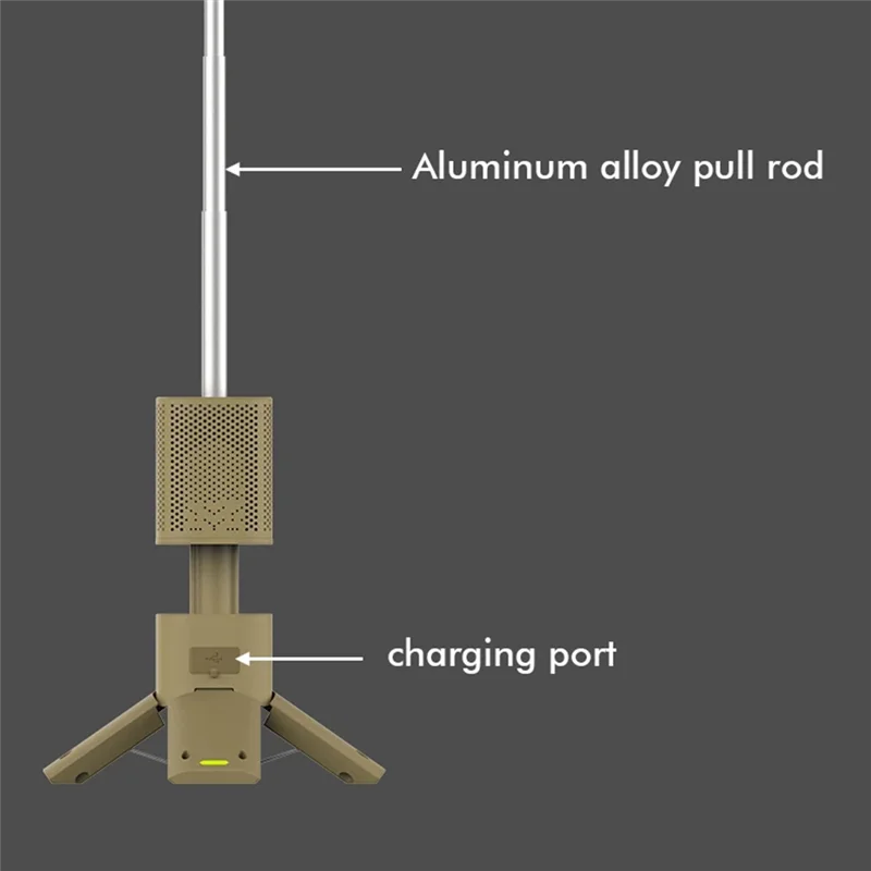 ABYN-Luce da campeggio con illuminazione telescopica 14000Mah Torcia LED impermeabile ricaricabile per esterni con altoparlante con supporto magnetico