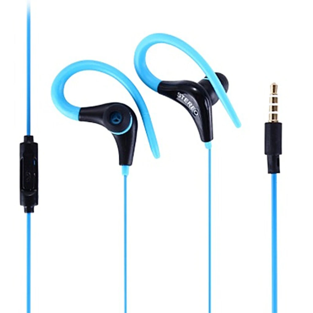 3.5mm Sport Earhook Earphone Headphone Headset with Mic For Smart Cellphone Stereo Headphone