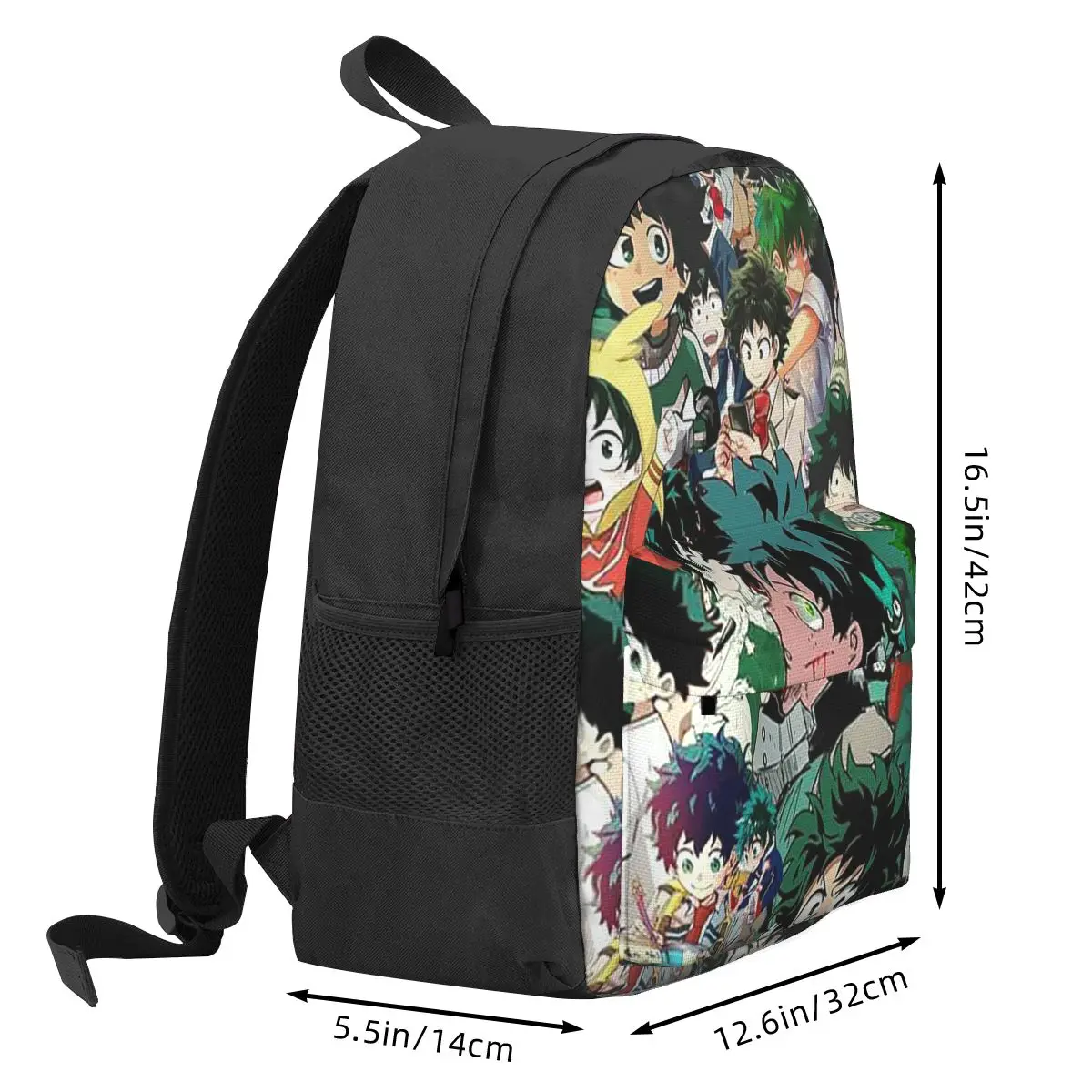 My Hero Academia-Mochila 3D informal para mujer, bolso de hombro para ordenador portátil, para estudiantes, Boku No Hero Academia