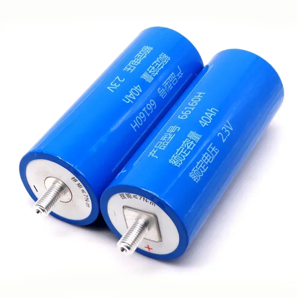 

New LTO 66160 2.3v 40Ah Lithium Titanate Battery Cell 2.3v 66160 10C 400A 66210 for Diy Pack 12v 14.4v Power Long Cycle Life