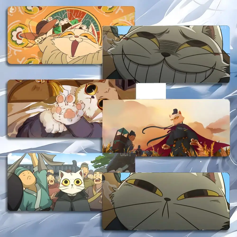 Cute Cool Anime W-White Cat Legend Mouse Pad Mousepad Large Gaming LockEdge Thickened PC Table Desk Mat