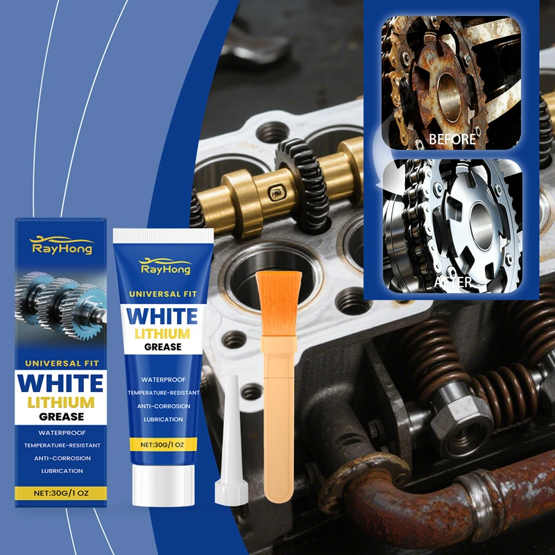 Plastic Gear Grease White Lithium Grease for Toy Gears Household Appliances & Instruments Anti-Wear Anti-Corrosion Long-Lasting