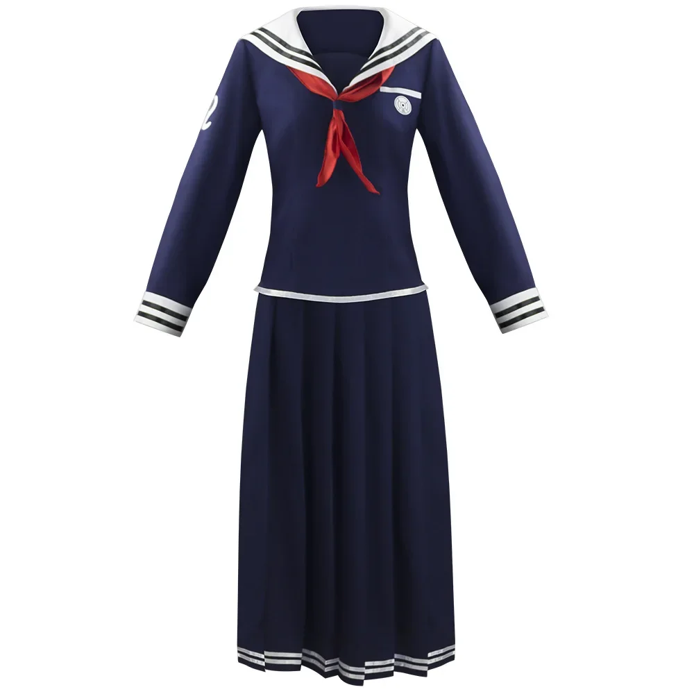 Danganronpa Touko Fukawa Cosplay Gonna lunga Halloween Anime Carnevale Costume divertente da donna