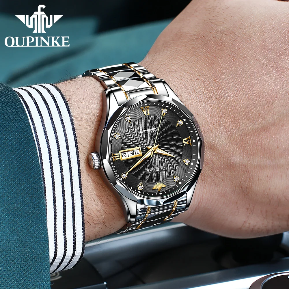 OUPINKE 3169 Mechanical Watch for Men Auto Date Year Imported Automatic Movement from Japan Wristwatch Man - Image 3