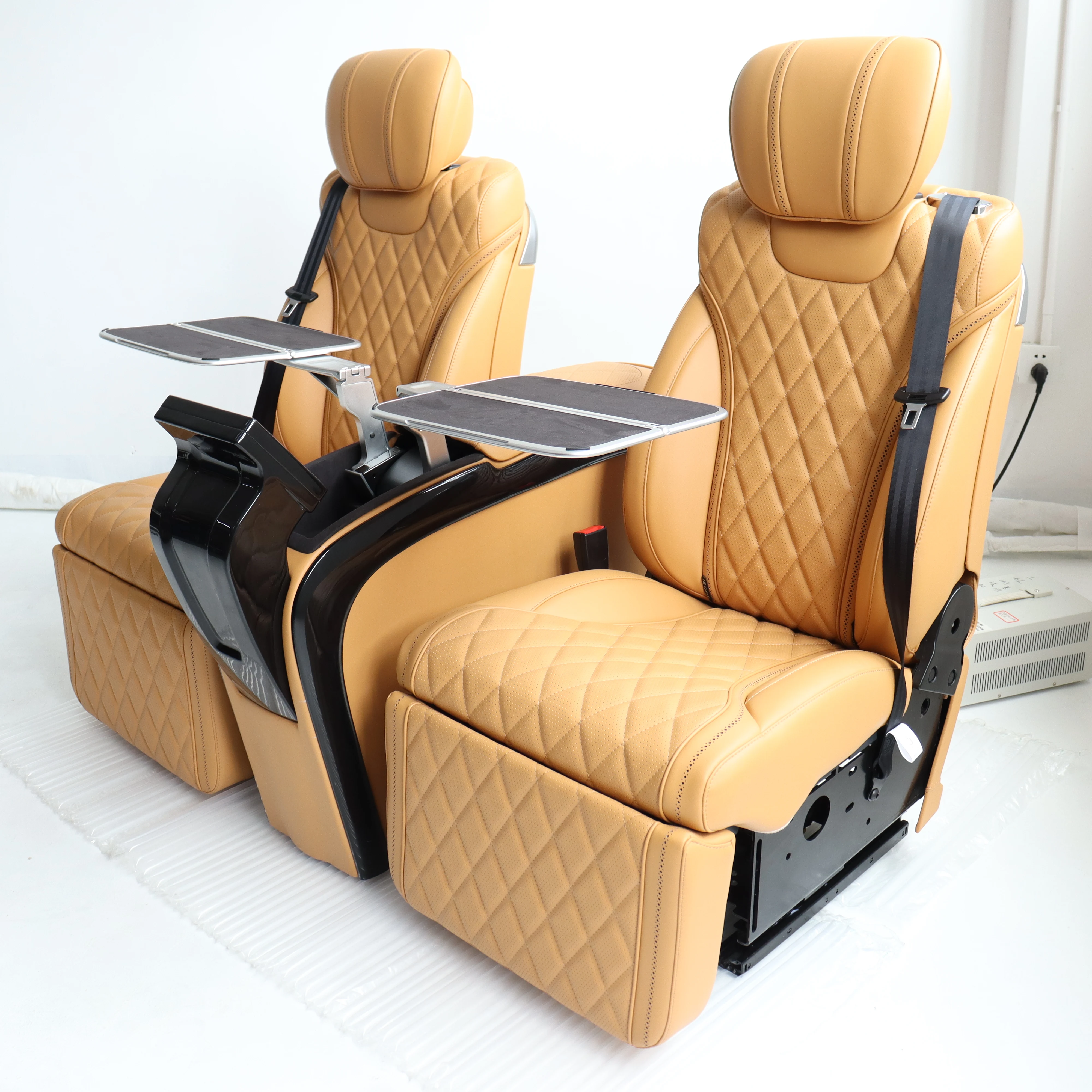 Hot power seat with head rest/ recline/sliding/foot rest/ ventilation/heating/massage/ and central console