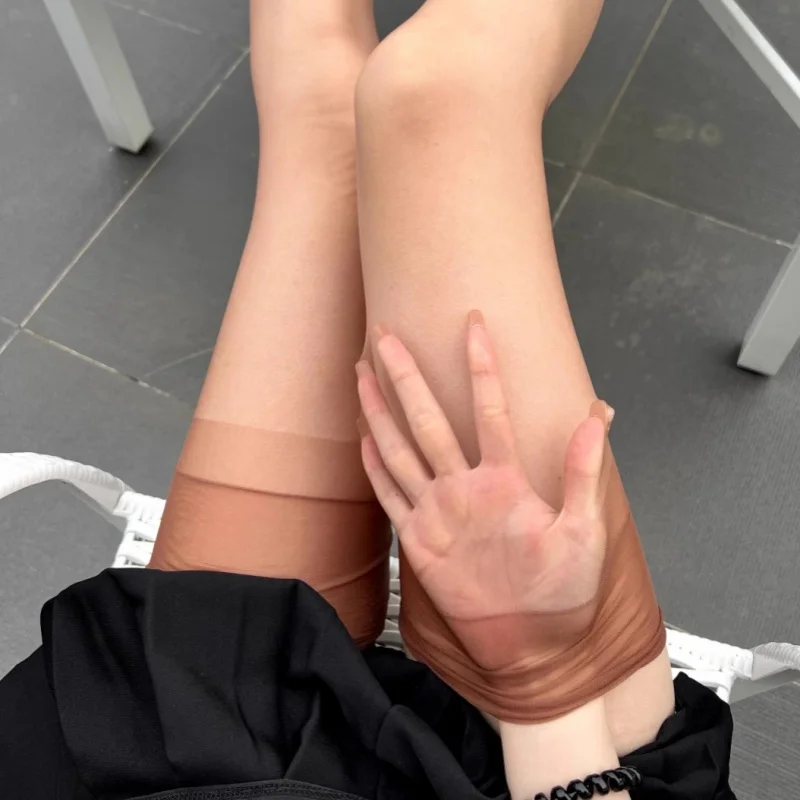 

Large Size Ultra-thin Breathable Stockings Non-elastic Pure Nylon Party Medias De Mujer Super Long Suspender Stockings For Women