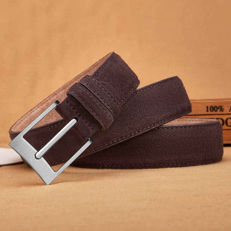 Nieuwe suède riem uit 2025, populaire stijl, casual riem, geschikt voor zowel mannen als vrouwen, modieuze stijl, duurzame riem