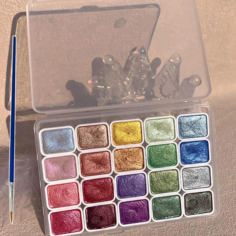 20/24 Colors Watercolor Paint Set High Transparency Fine Pigment Distribution Chinese Painting Pigment Palette