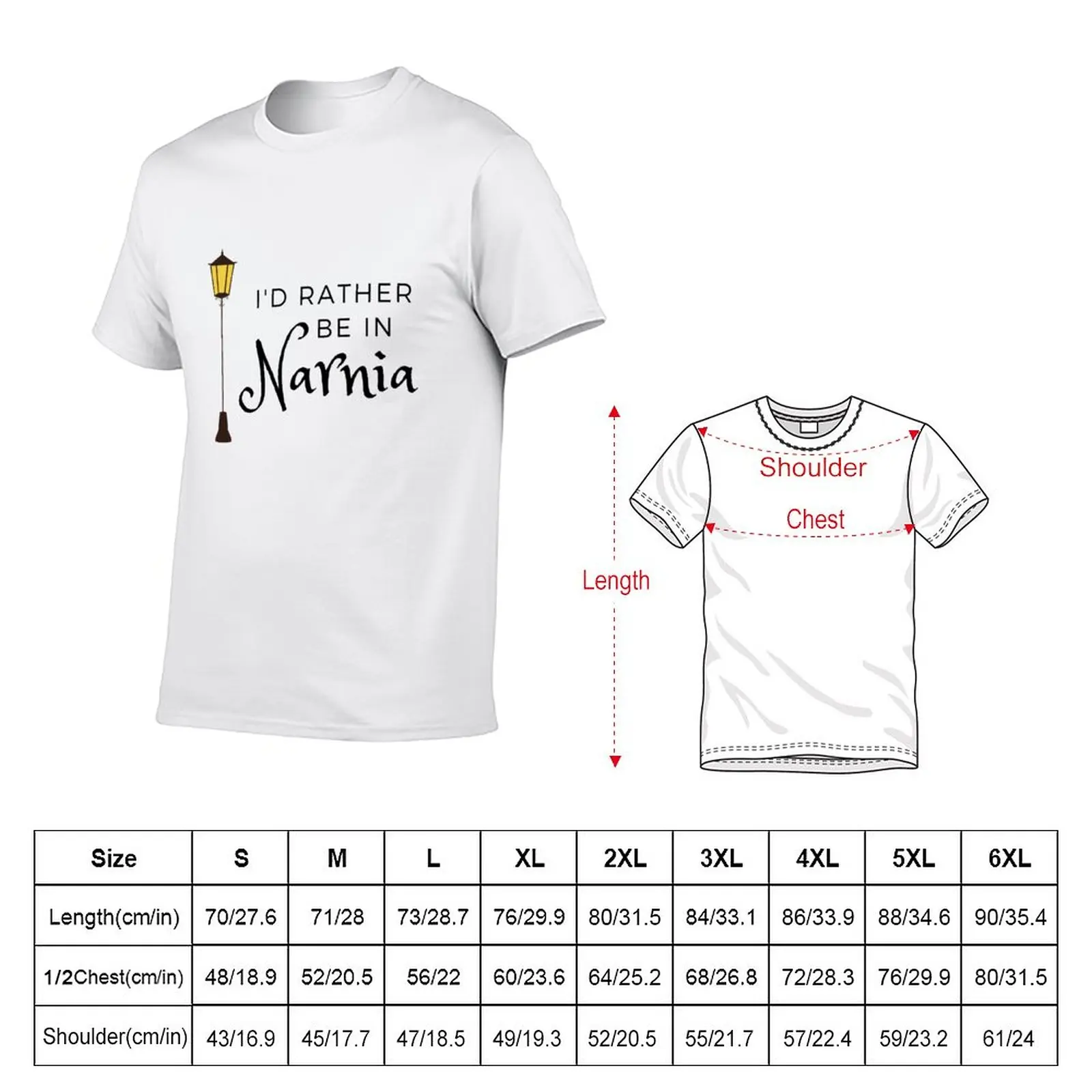 New I'd Rather be in Narnia | The Lion, the Witch, and the Wardrobe | Chronicles of Narnia T-Shirt