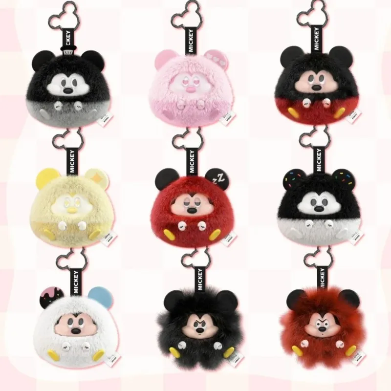 

Disney Mickey Fun Crash Series Blind Box Pendant Keychain Mickey Mouse Mystery Box Vinyl Plush Surprise Box Action Figure Toys