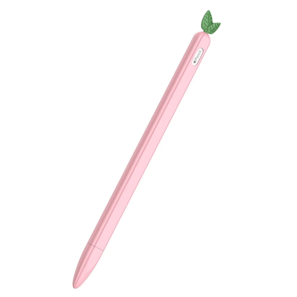 Para apple pencil 2 pencil2 caso frutas silicone titular stylus caneta capa para apple pencil 2 2nd gen tablet toque caneta casos funda