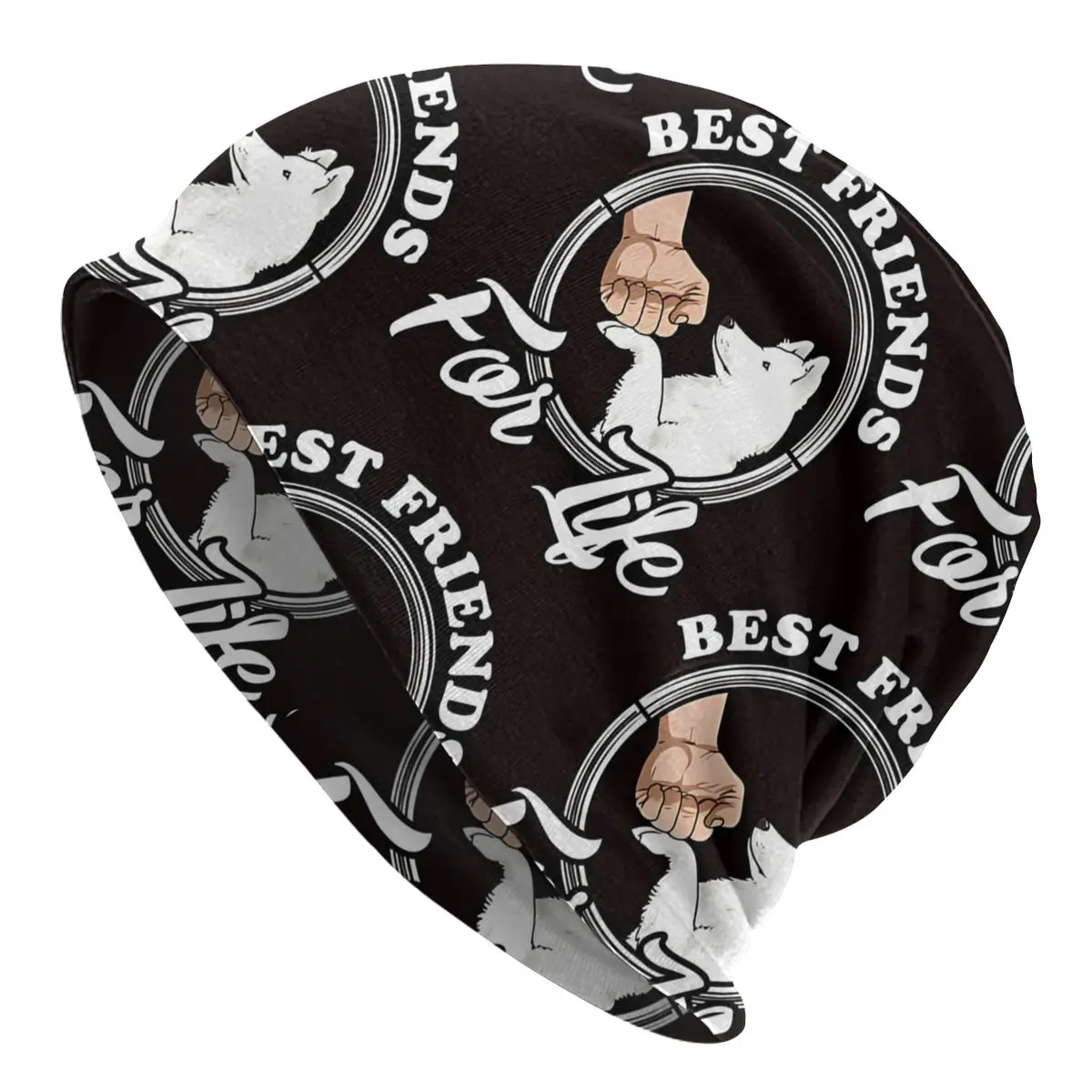 Bonnet Hats Samoyed Cute Men Women's Best Friends For Life Thin Cap Design Skullies Beanies Caps