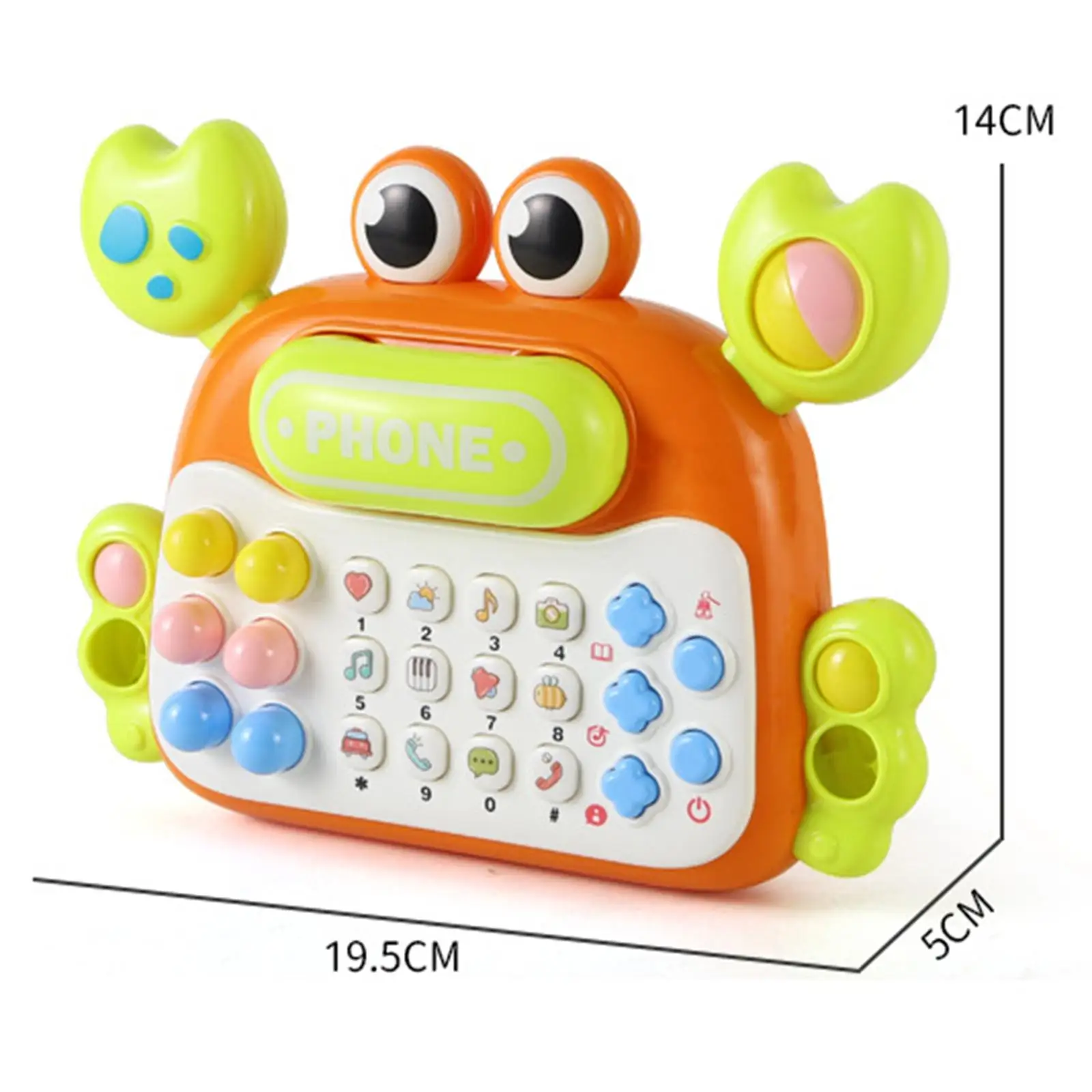 Telephone Story Toy Chatter Phone Musical Montessori Educational Toy for Toddlers Boy Children Early Education Gift 3 Years Old