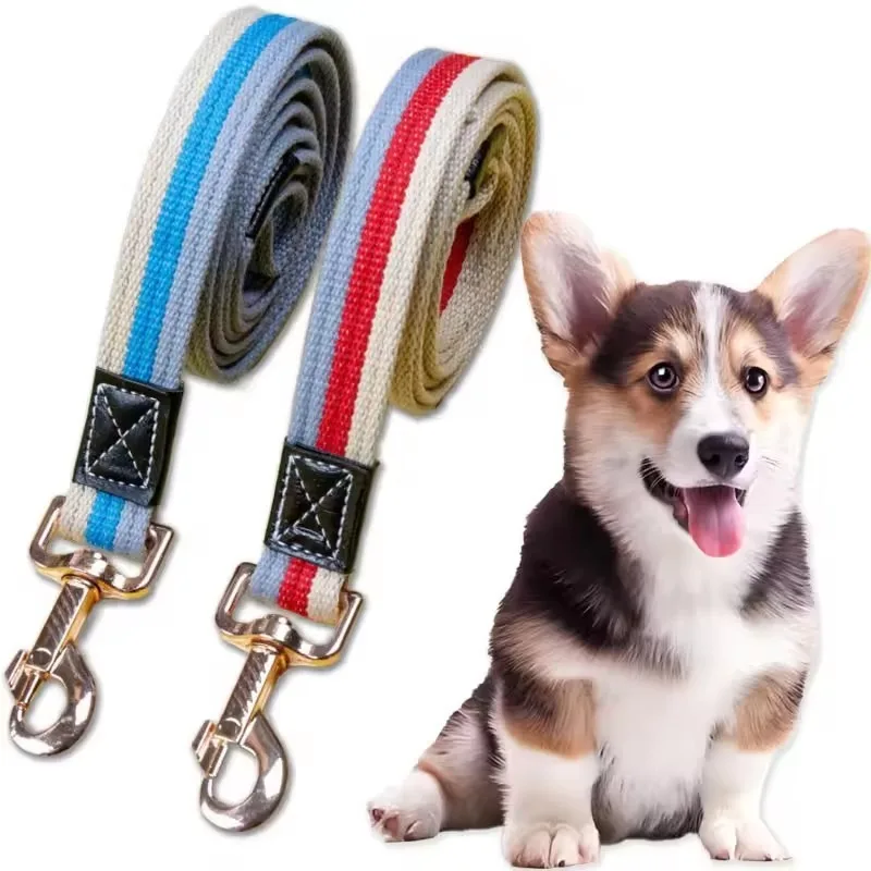 1/2 Stück Haustier-Leinen aus Segeltuch, Hundeleine, Hundekette, Hundetrainingsleine