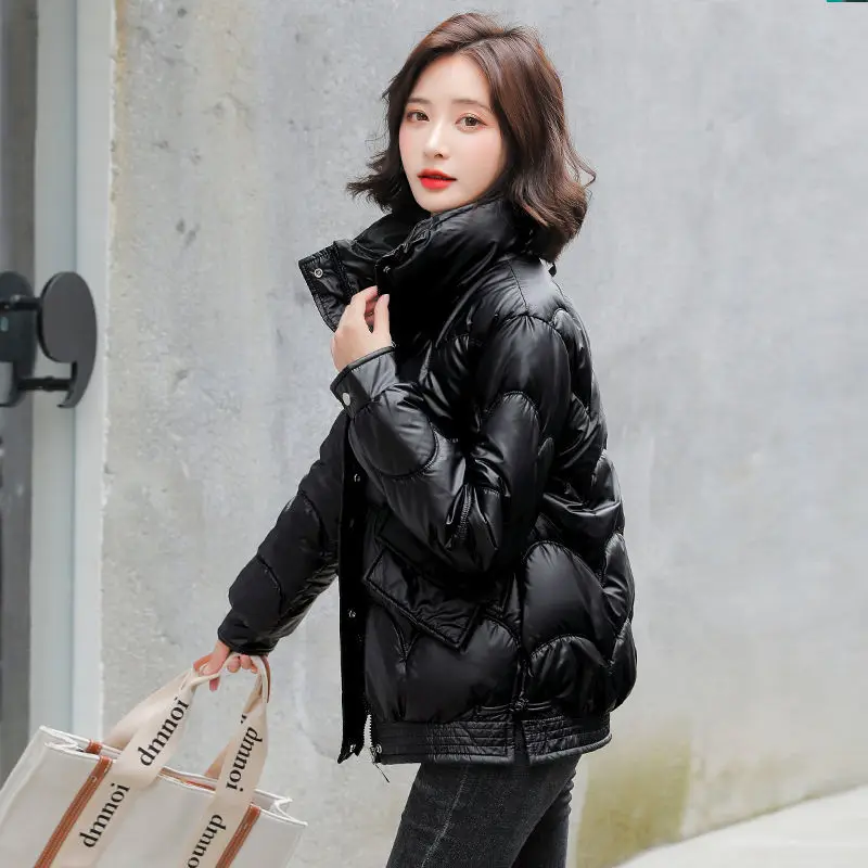 Quilted Winter Puffer Coat 2024 Korean Fashion Snow Elegant Parkas Trend With Stylish Hot Coats Woman Womens Down Jacket Sale