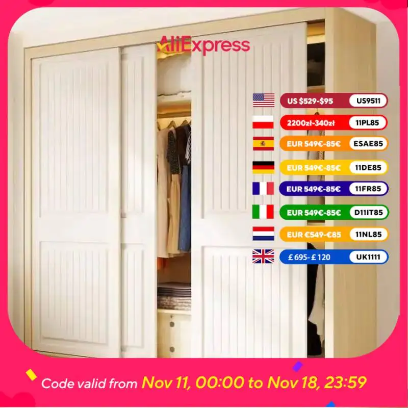 

Nordic Sliding Doors Wardrobes Modern Luxury Wooden Organizer Clothes Closet Living Room House Armarios De Ropa Furniture Home