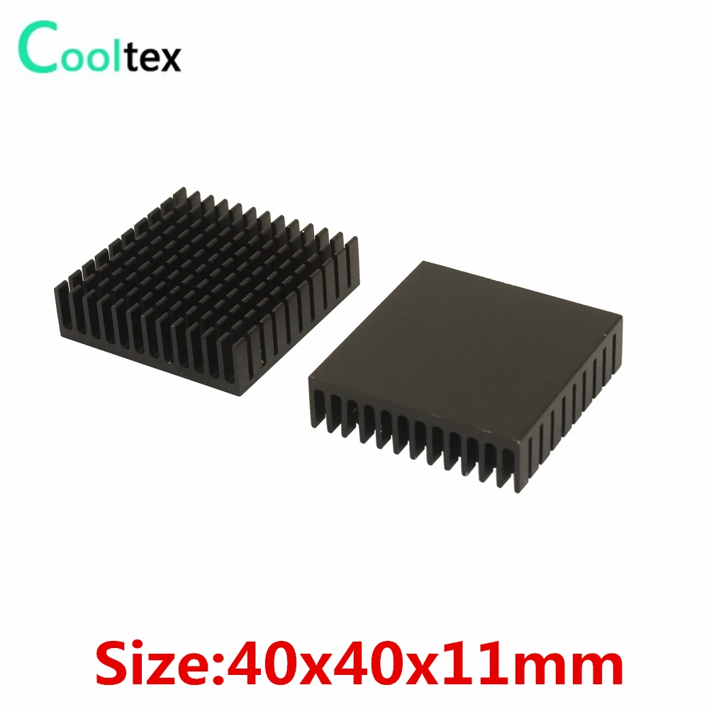 10pcs/lot Extruded Aluminum heatsink 40x40x11mm heat sink radiator for Electronic Chip VGA RAM LED IC COOLER cooling