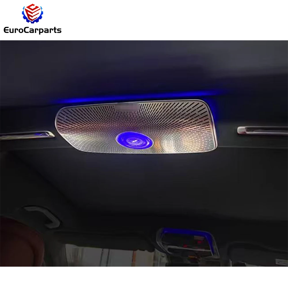For Car Interior Ambient Lights Roof Tweeter 3D Speaker Surround for S Class W223 2021-2023y Rear Roof Luminous Panel 3pcs 64 Co