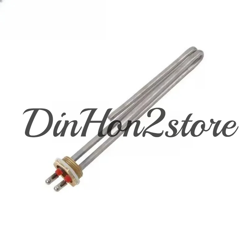 DN25 copper head electric heating tube, one inch 32 hexagonal head sauna heating tube