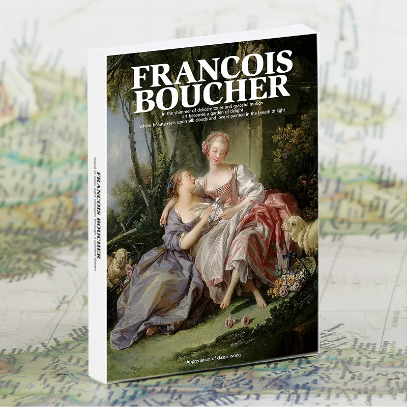 

Набор из 30 открыток с картинами Франсуа Бушера - коллекция открыток в стиле французского художника, рококо, для декора дома