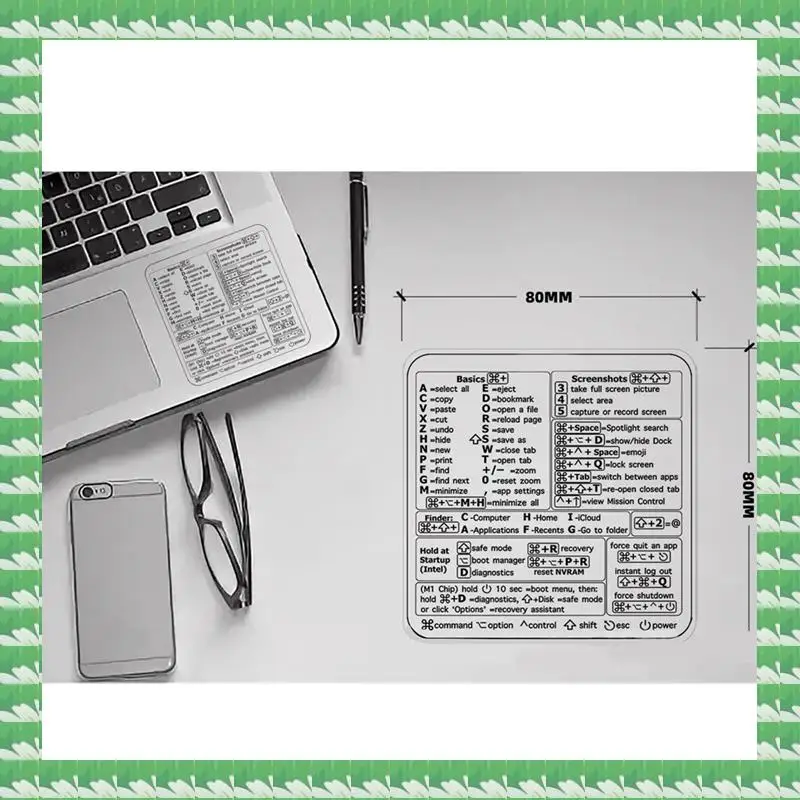 ONCE Reference Keyboard Shortcut Stickers PC Laptop Desktop Short Cut Sticker