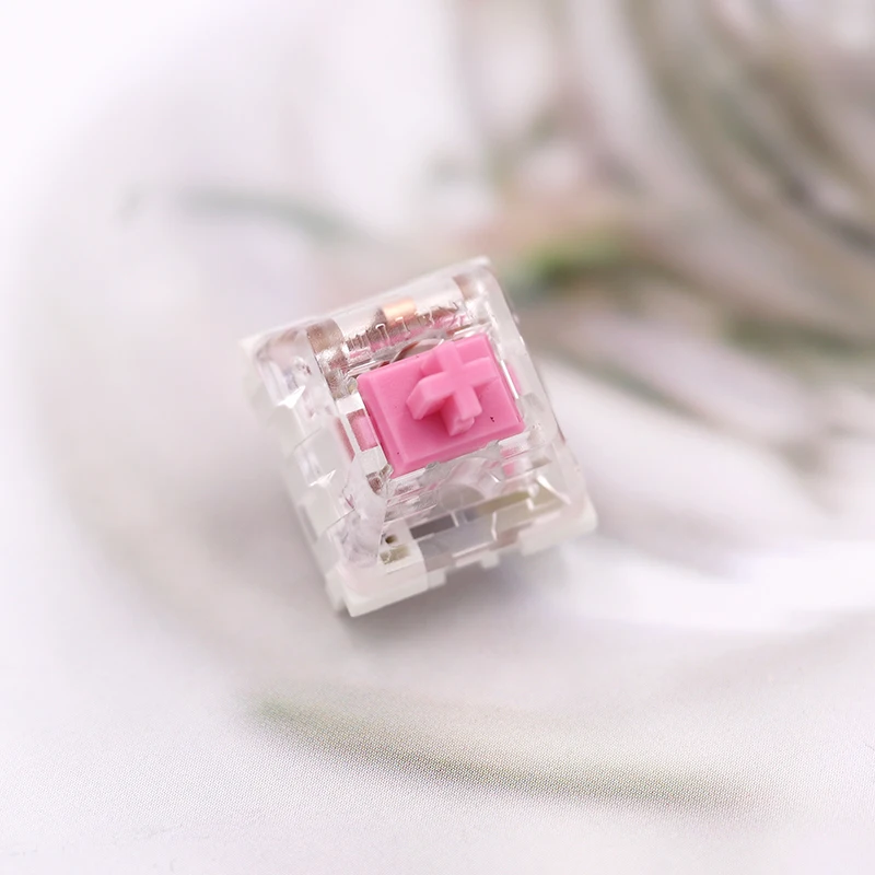 Imagem -02 - Tátil Linear Clicky Switches Sliver Copper Rosa Ouro Grosso para mx Teclado Mecânico Gaming Kailh Kailh3-pins